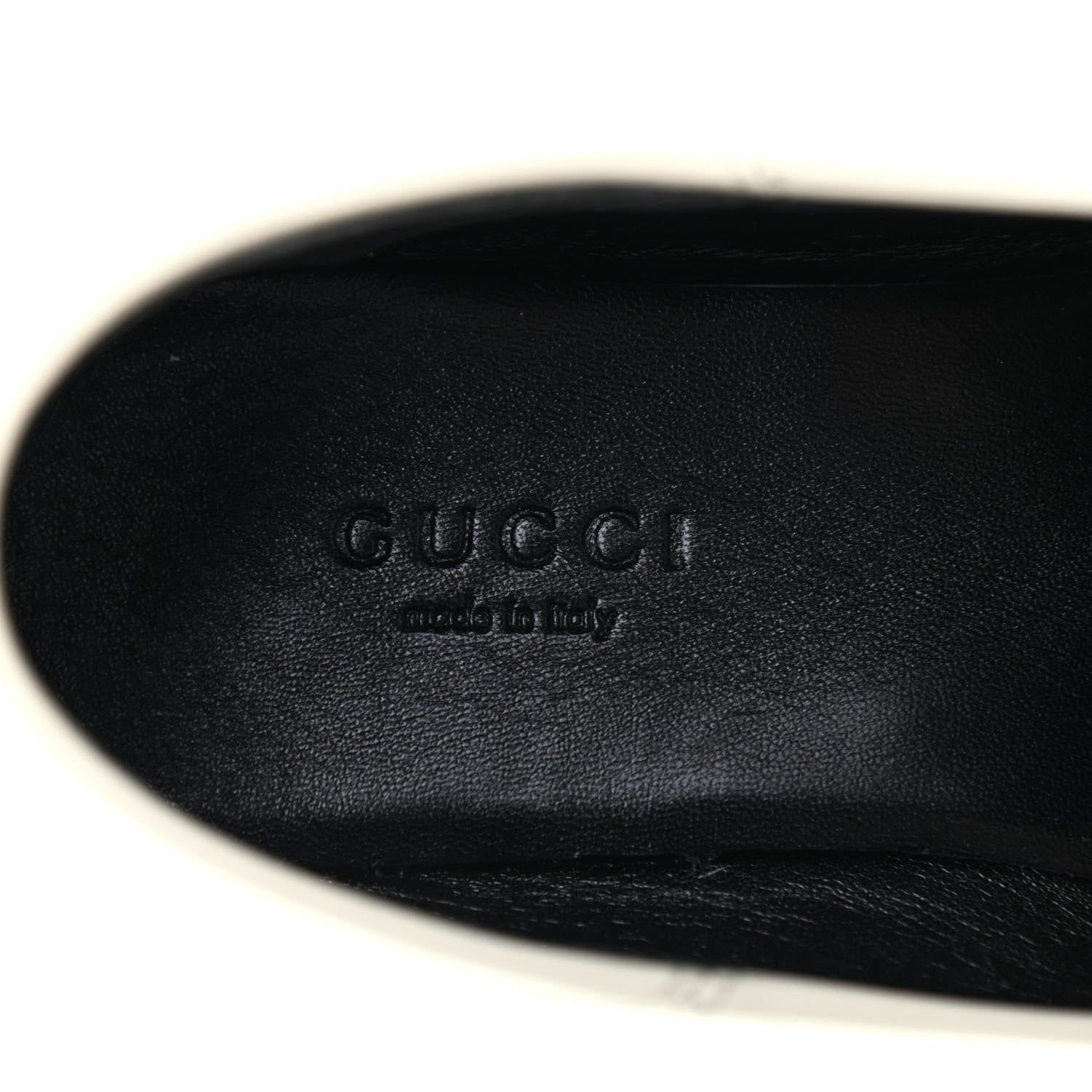 Gucci Lambskin Womens Brixton Horsebit Loafers 35 Mystic White 7 of 10