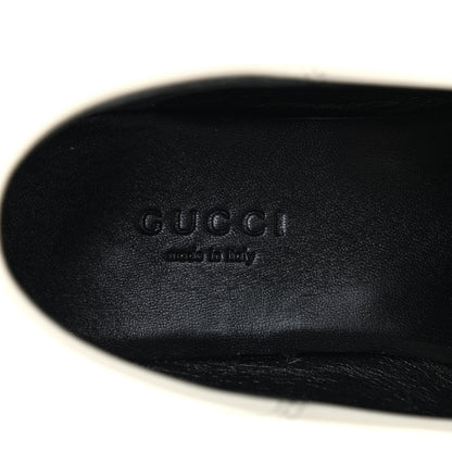 Gucci Lambskin Womens Brixton Horsebit Loafers 35 Mystic White 7 of 10