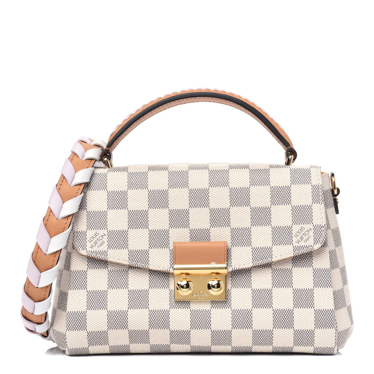 Louis Vuitton Damier Azur Braided Croisette Rose 1 of 4