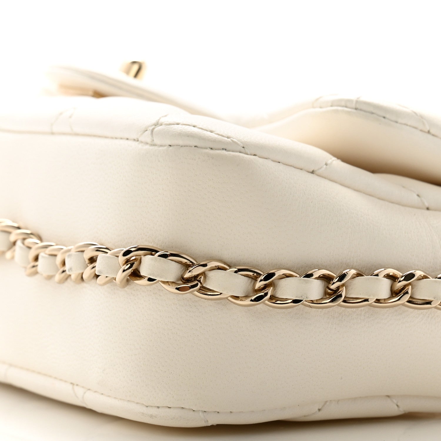 Chanel Lambskin Quilted Mini My Precious Flap White 10 of 12