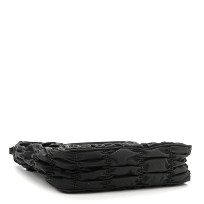 Prada Tessuto Nylon Gaufre Shoulder Bag Black 3 of 10