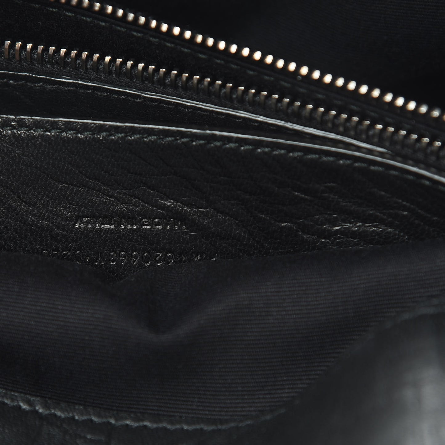 Calfskin Crocodile Embossed Medium West Hollywood Monogram Fold-Over Black