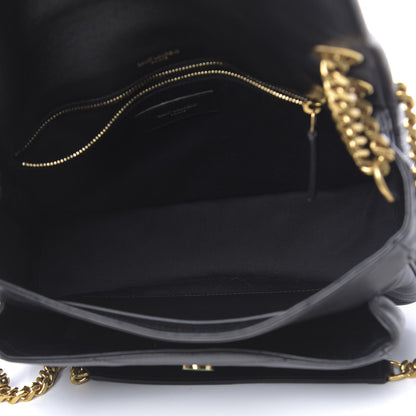 Saint Laurent Lambskin Matelasse Monogram Medium Niki Chain Satchel Black 5 of 9