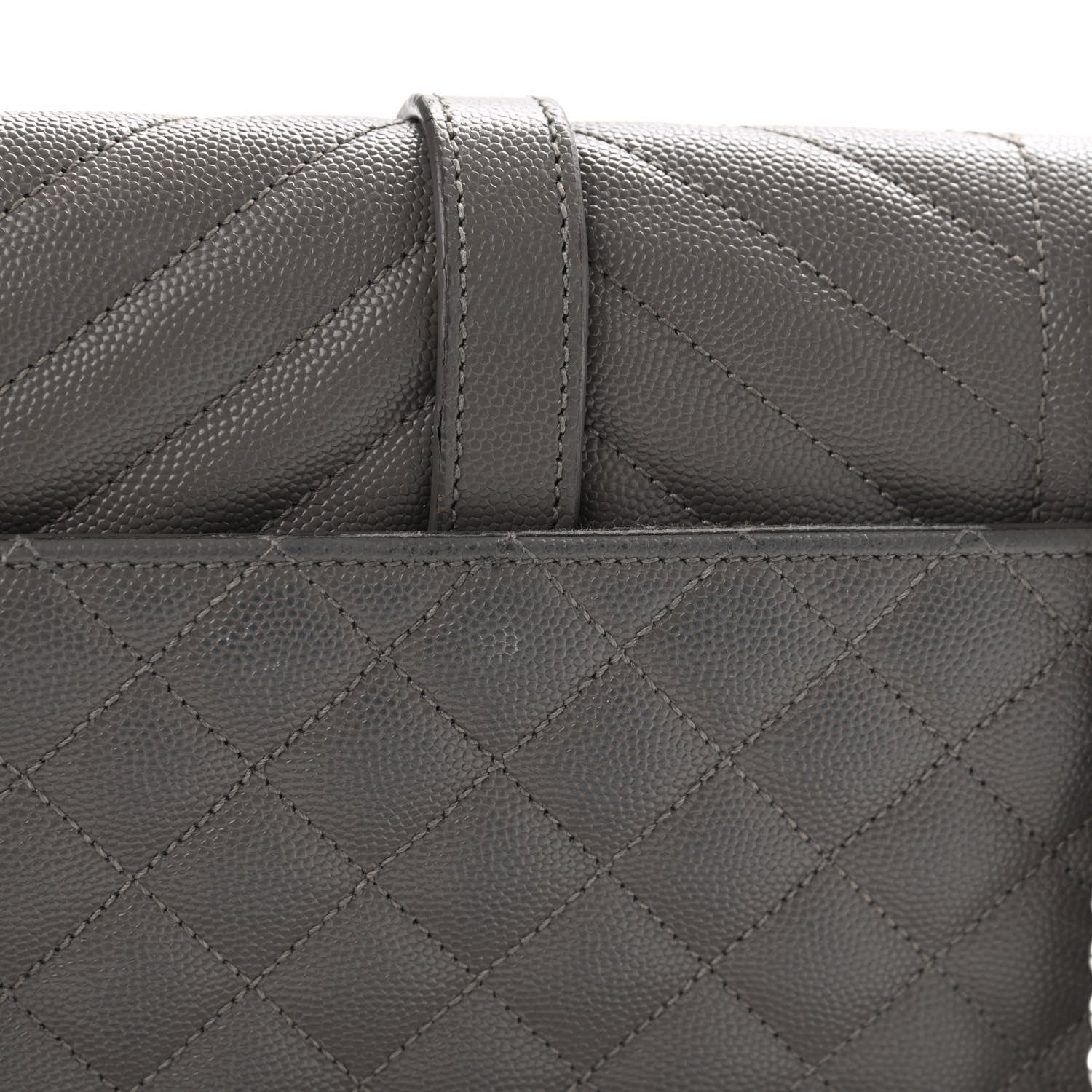 Saint Laurent Grain De Poudre Textured Mixed Matelasse Medium Triquilt Monogram Satchel Earth 12 of 15