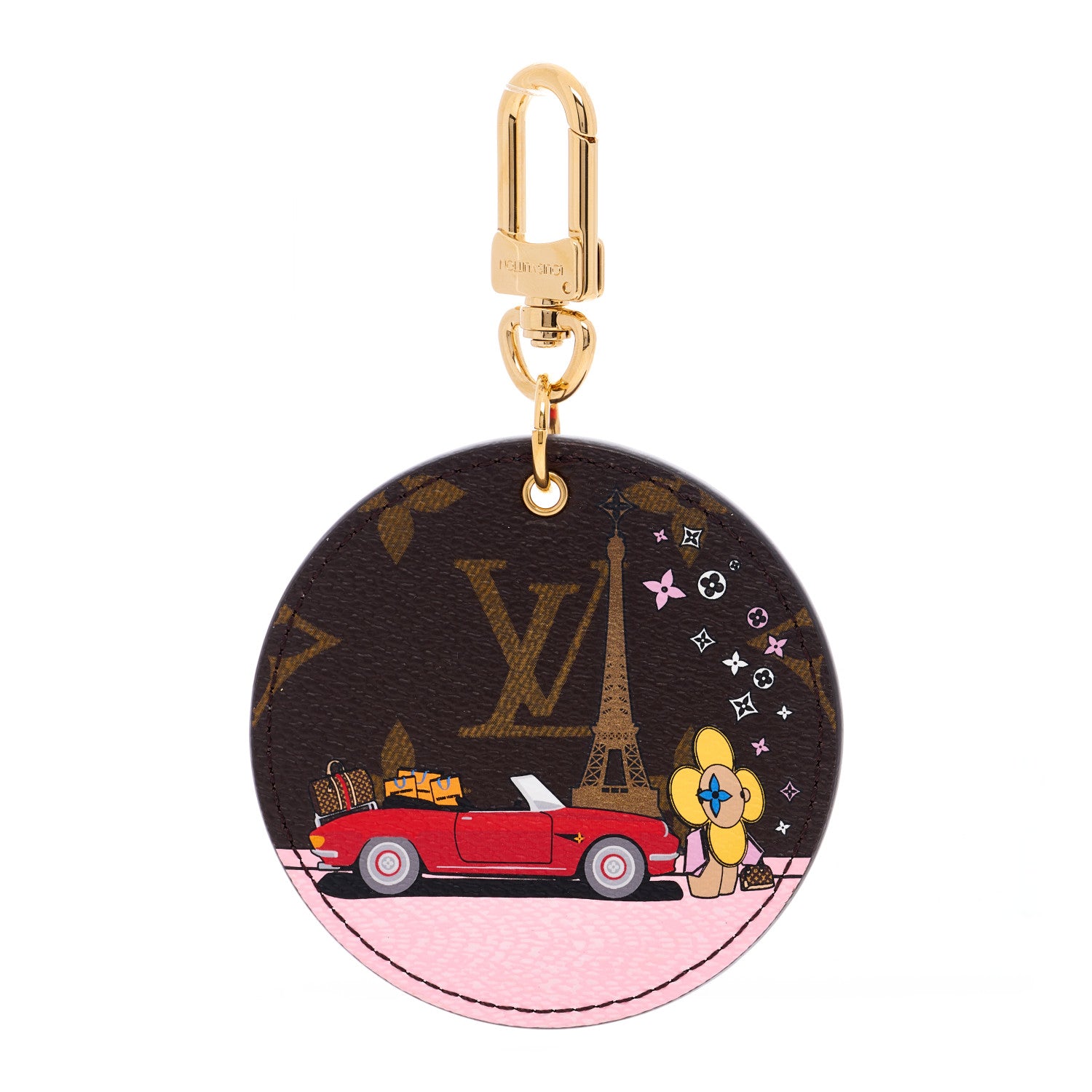 Louis Vuitton Monogram 2019 Christmas Animation Paris Bag Charm Key Ring 1 of 3