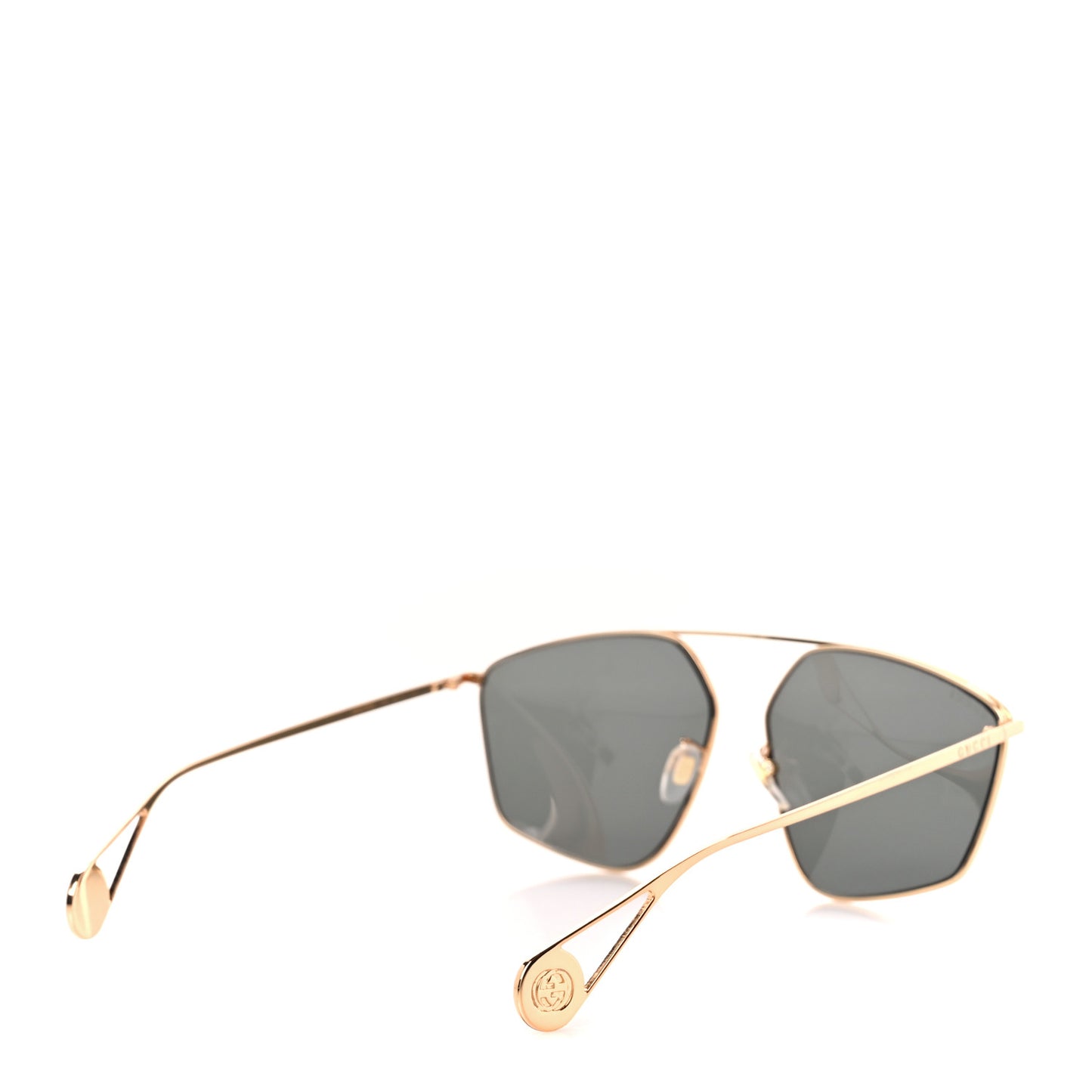 Square Frame GG0437SA Sunglasses Gold