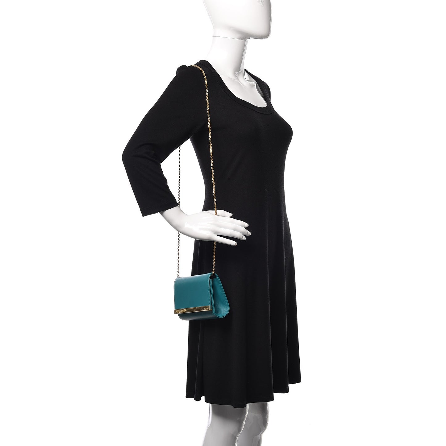 Shiny Nappa Mini Rush Clutch Lago