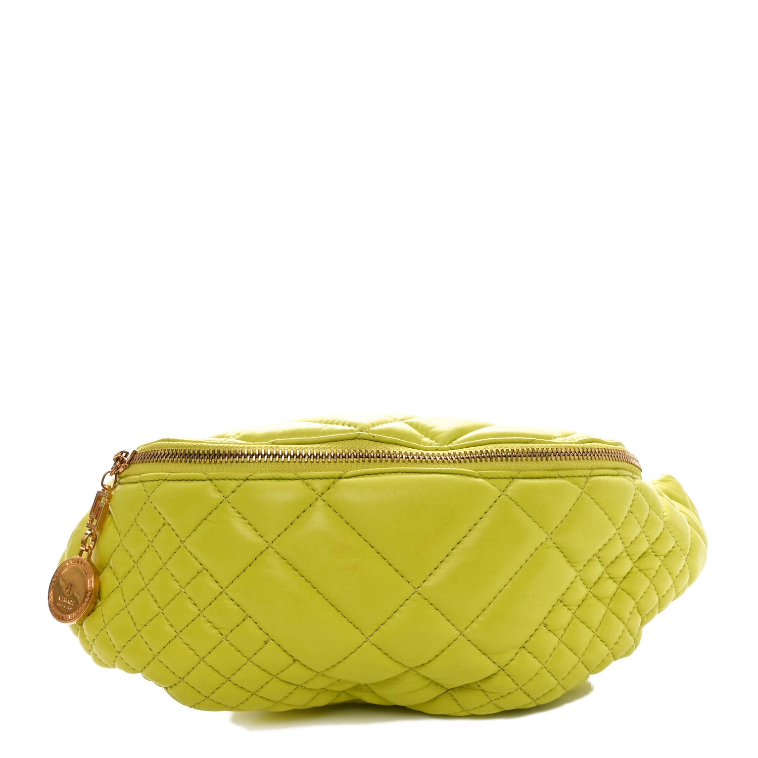 Versace Nappa Quilted Medusa Belt Bag Green 1 of 10