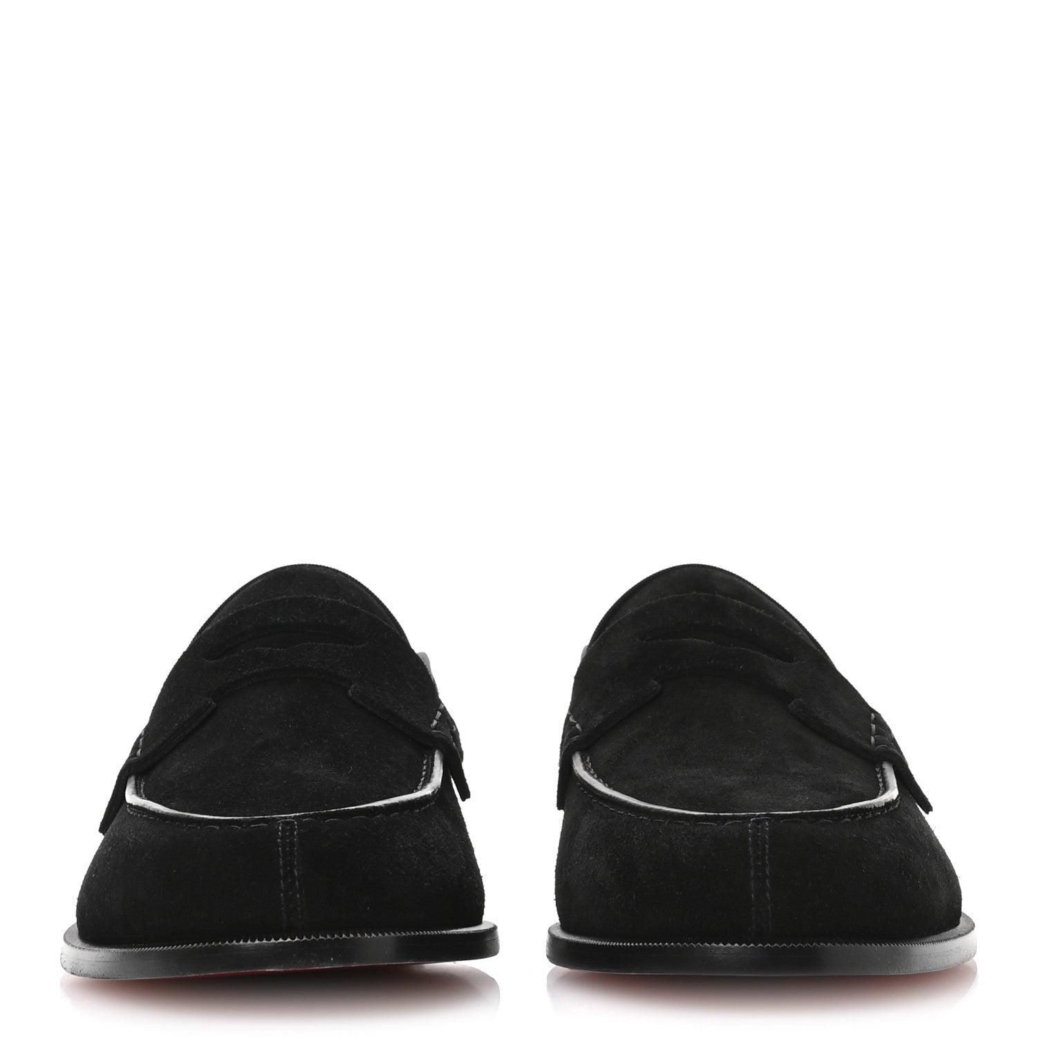 Christian Louboutin Crosta Alligator Embossed Mens Penny No Back Flat 42.5 Black 3 of 8