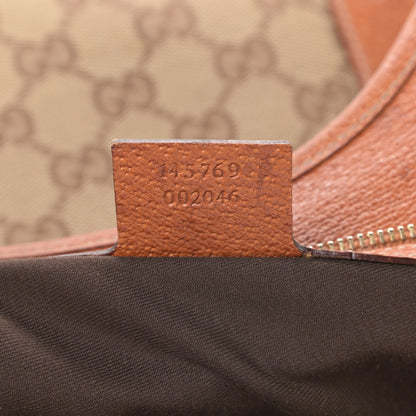 Gucci Monogram Horsebit Large Glam Shoulder Bag Brown 7 of 16