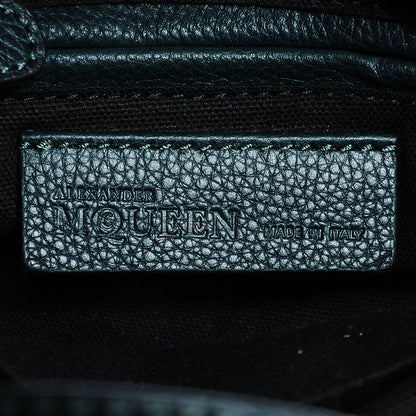 Alexander McQueen Pebbled Leather Mini Padlock Dark Green Bottle 6 of 9