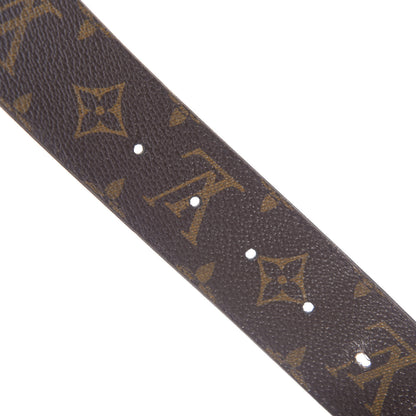 Louis Vuitton Calfskin Monogram 40mm LV Initiales Reversible Belt 95 38 Black 5 of 7