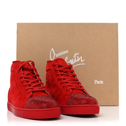 Christian Louboutin Veau Velours Strass Mens Louis P Flat Sneakers 42.5 Loubi 12 of 12