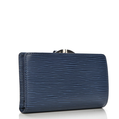 Louis Vuitton Epi French Purse Wallet Myrtille 3 of 9