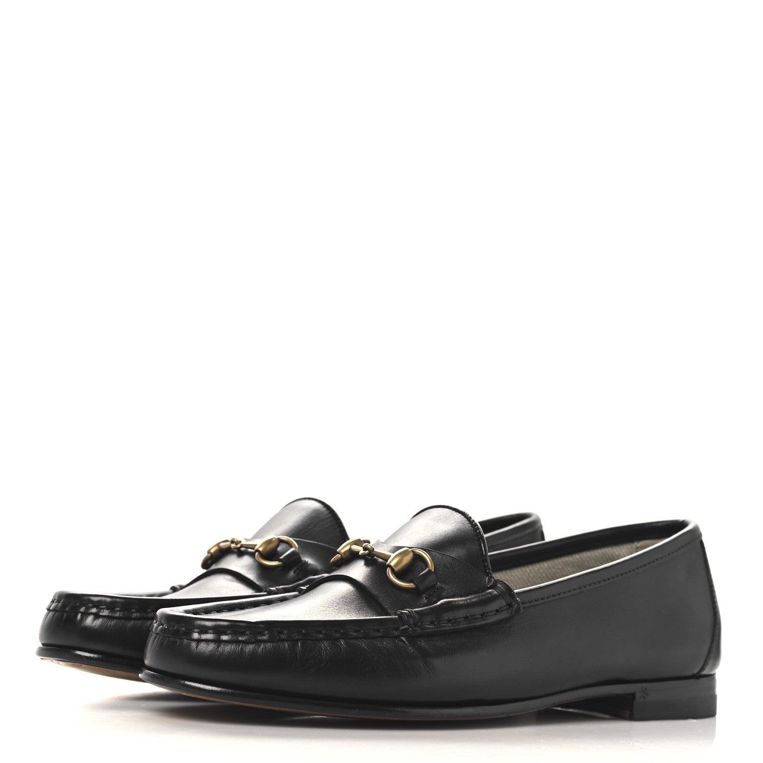 Gucci Calfskin Womens 1953 Horsebit Loafers 36 Black 4 of 8