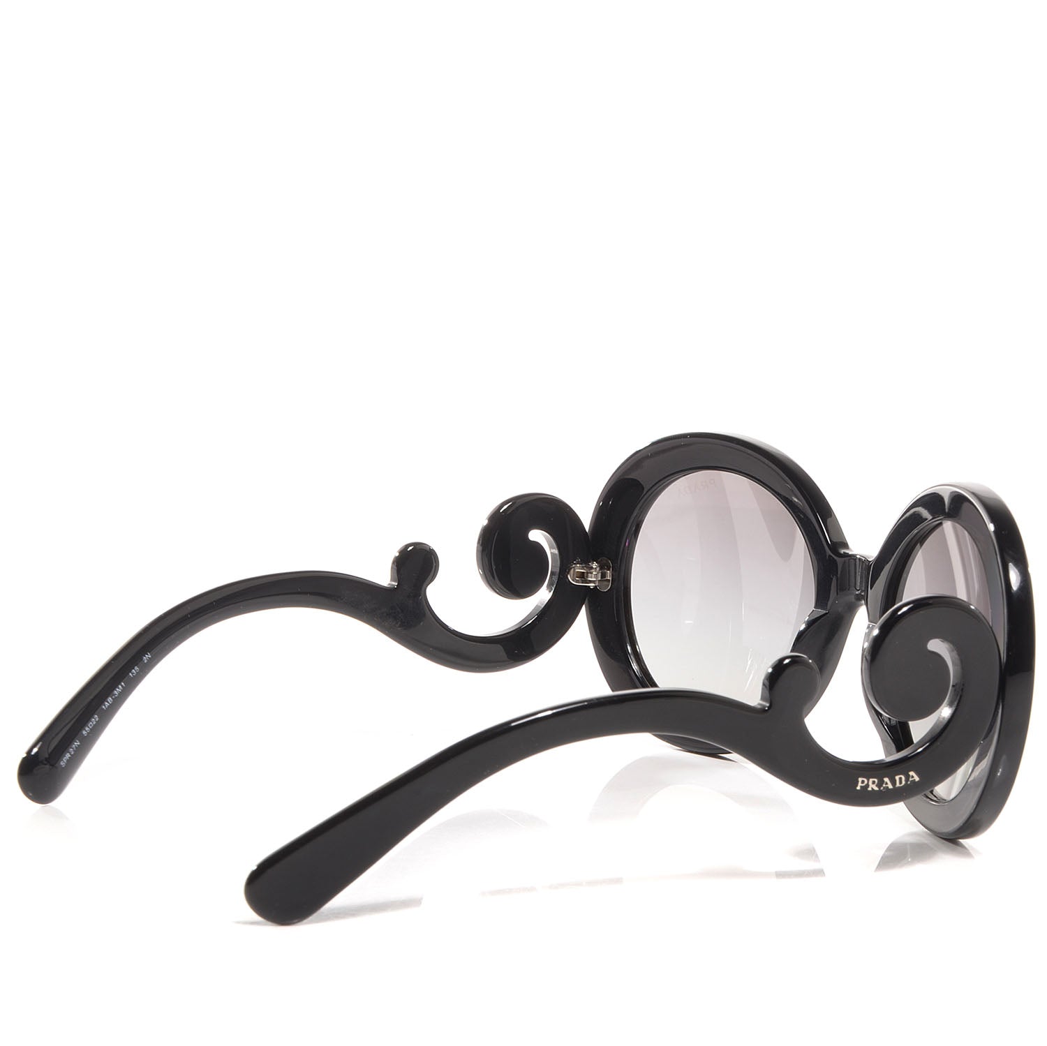 Prada Baroque Sunglasses SPR 27N Black 2 of 6