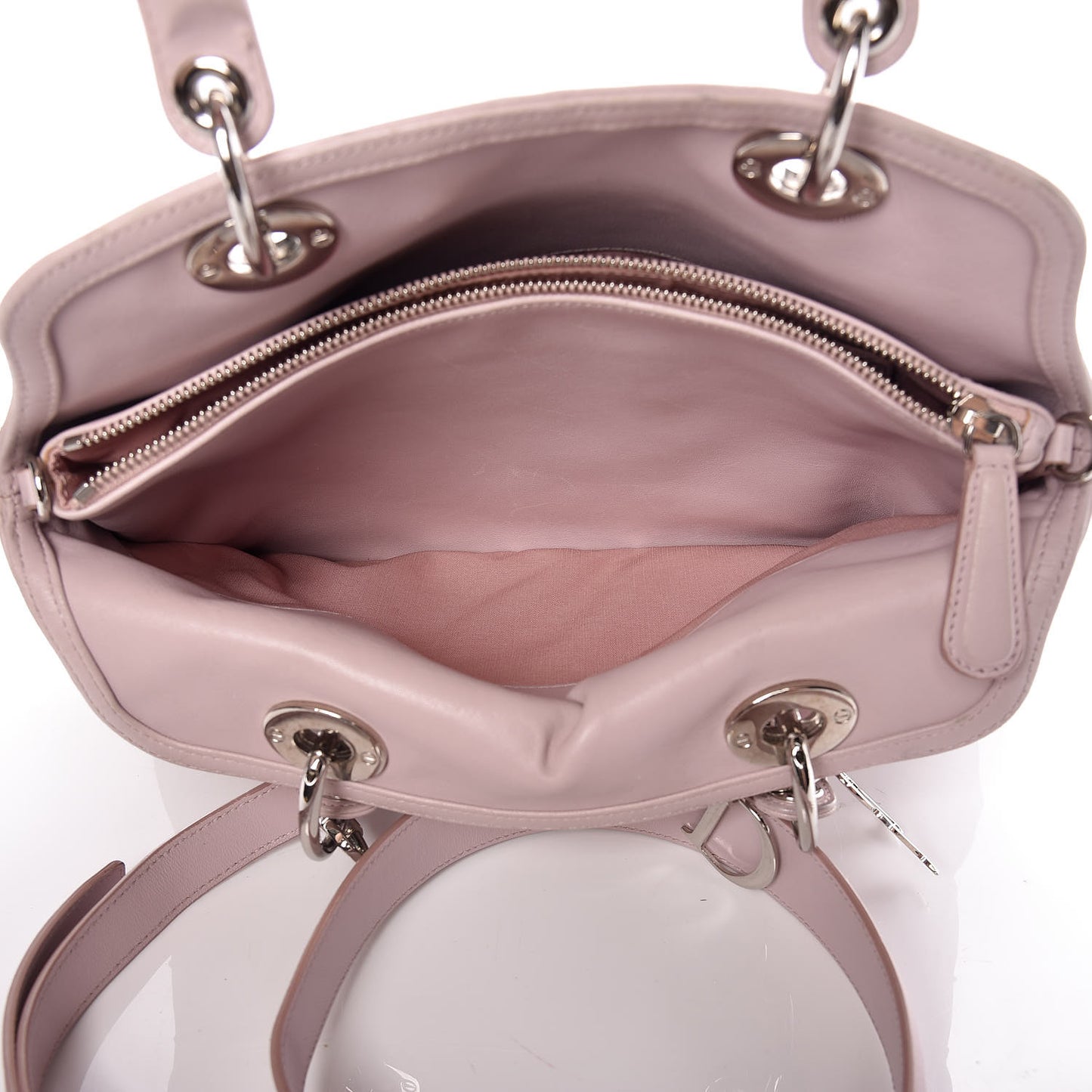 Lambskin Cannage Medium Granville Tote Pink