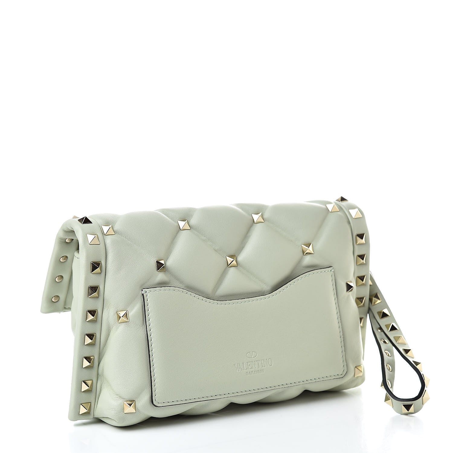 Valentino Garavani Nappa Candystud Wristlet Green Tea Sorbet 3 of 6