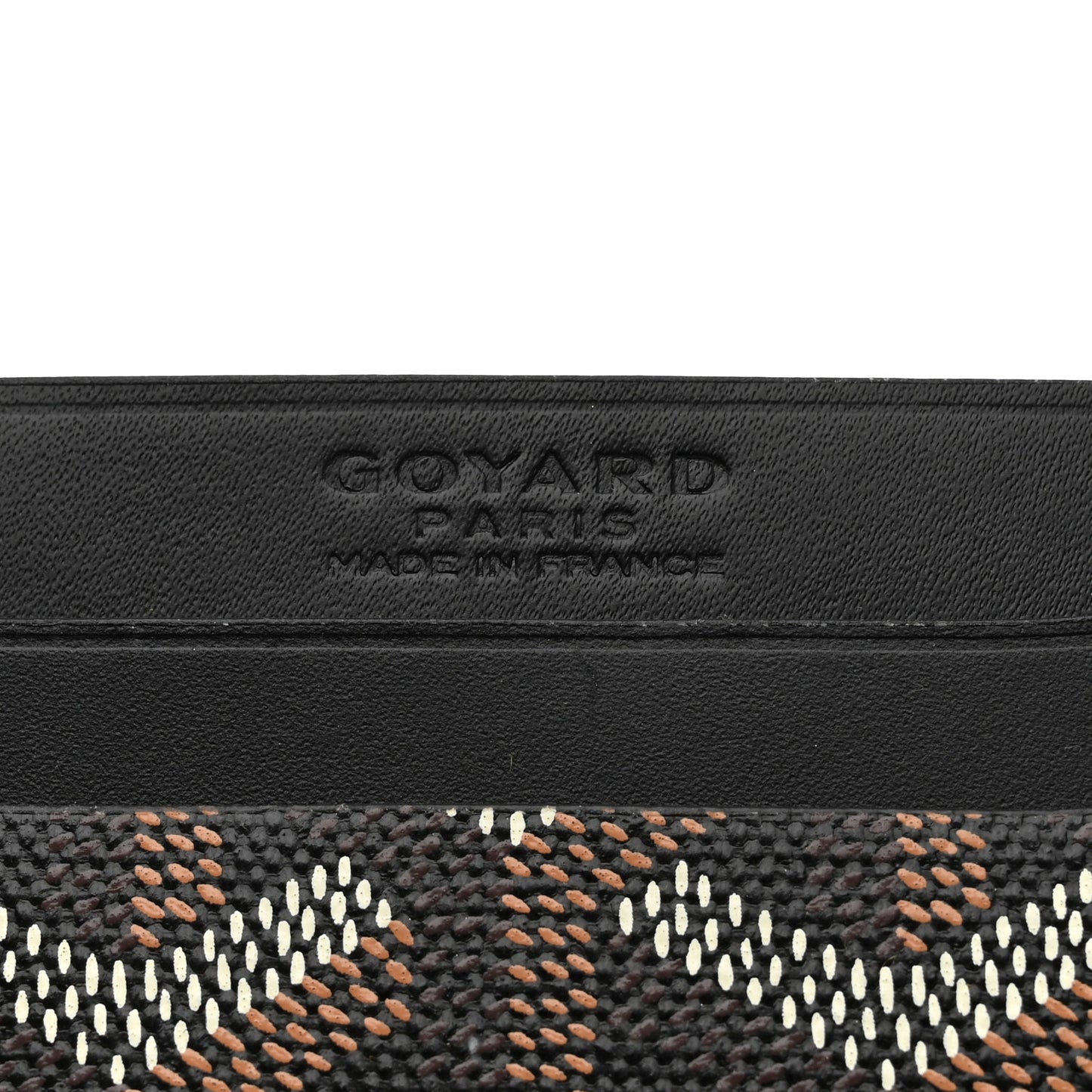 Goyardine Saint Sulpice Card Holder Black