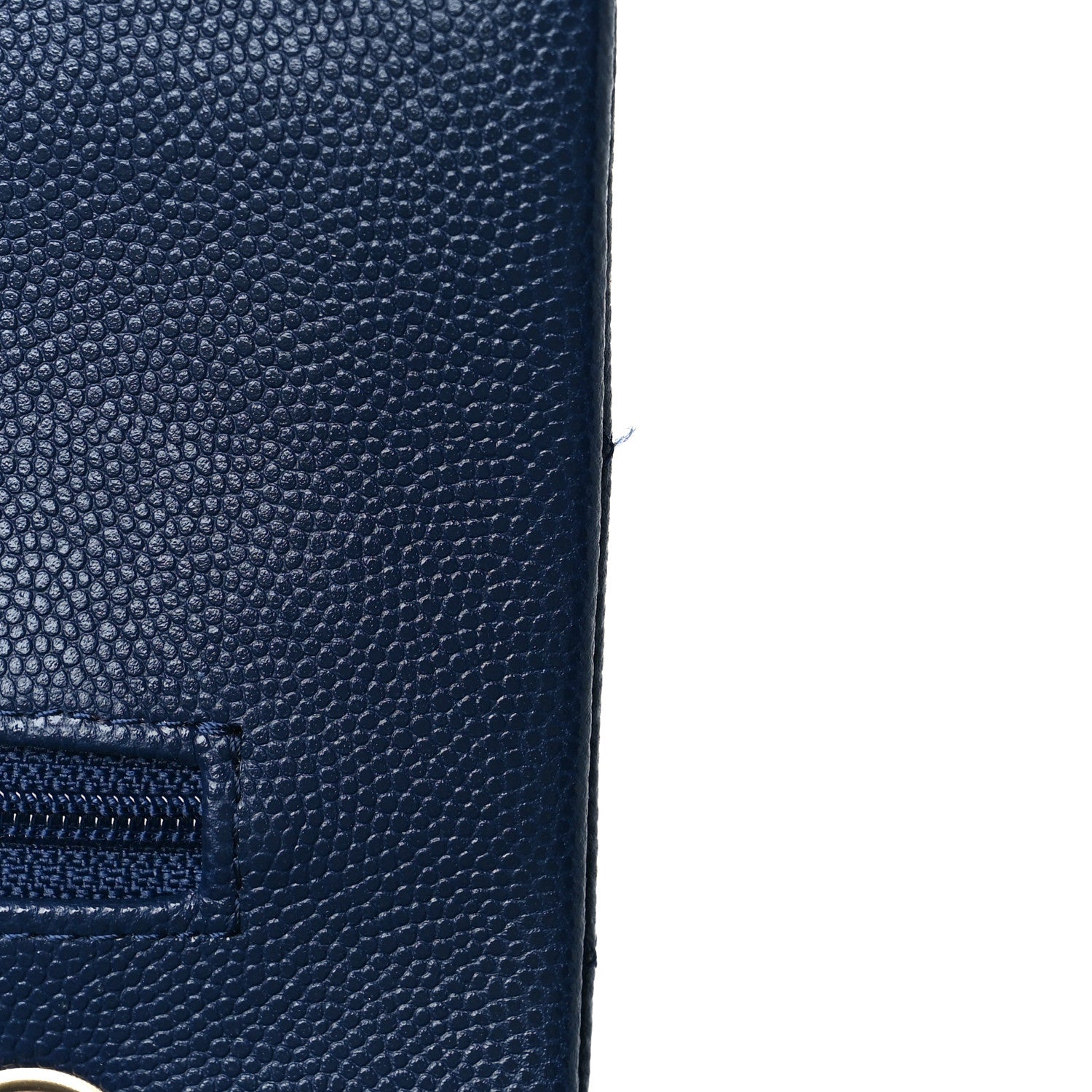 Chanel Caviar Quilted Medium Double Flap Dark Blue 13 of 13