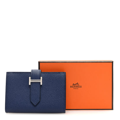 Hermes Epsom Mini Bearn Wallet Bleu Saphir 7 of 7