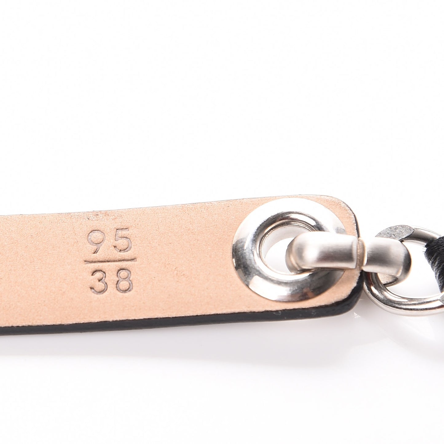 Lambskin CC Chain Belt 95 38 Black Silver