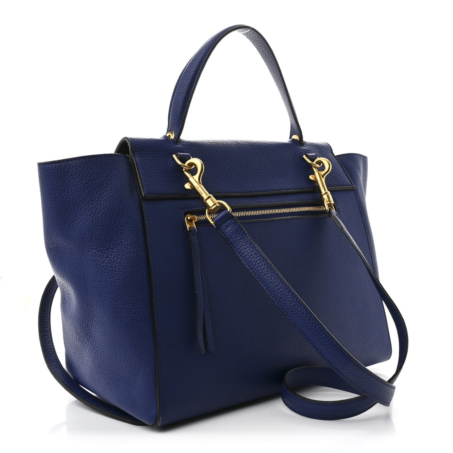 Grained Calfskin Mini Belt Bag Indigo