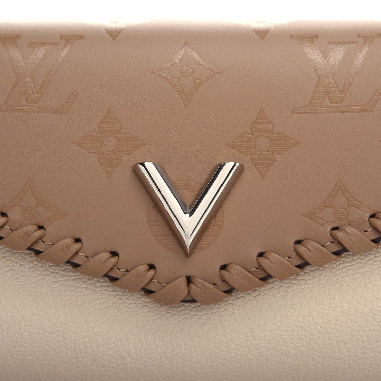 Louis Vuitton Monogram Cuir Plume Very Wallet Sesame Creme 7 of 7