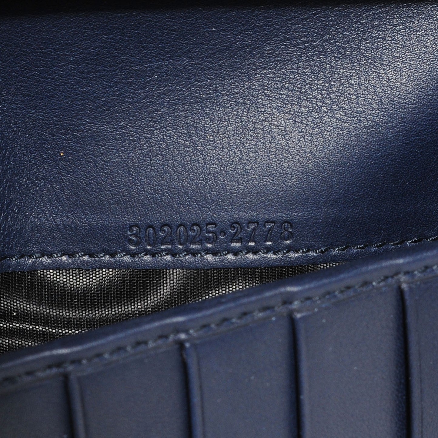 Microguccissima Large Zip Around Organizer Wallet Blue