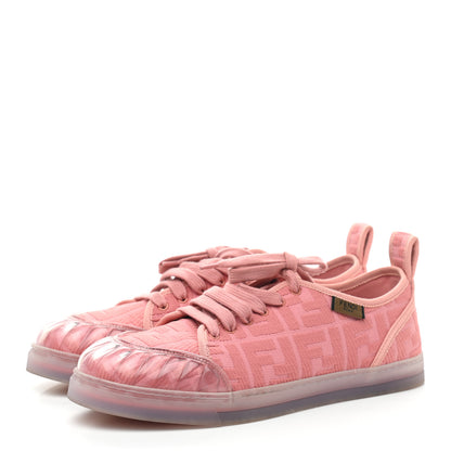 Fendi Corda FF Promenade Low Top Sneakers 40 Pink 3 of 9