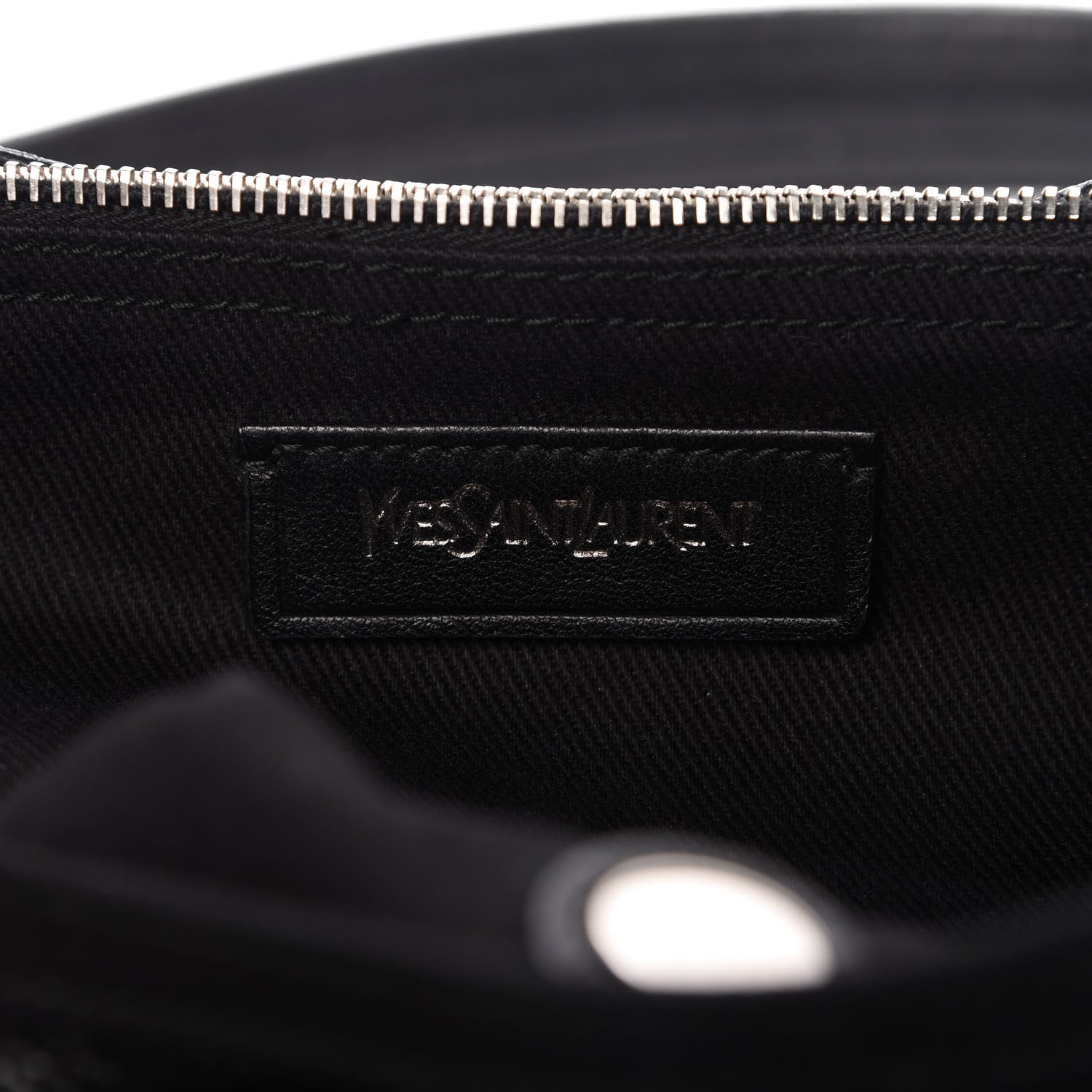 Saint Laurent Calfskin Canvas Medium Muse Two Black 8 of 10