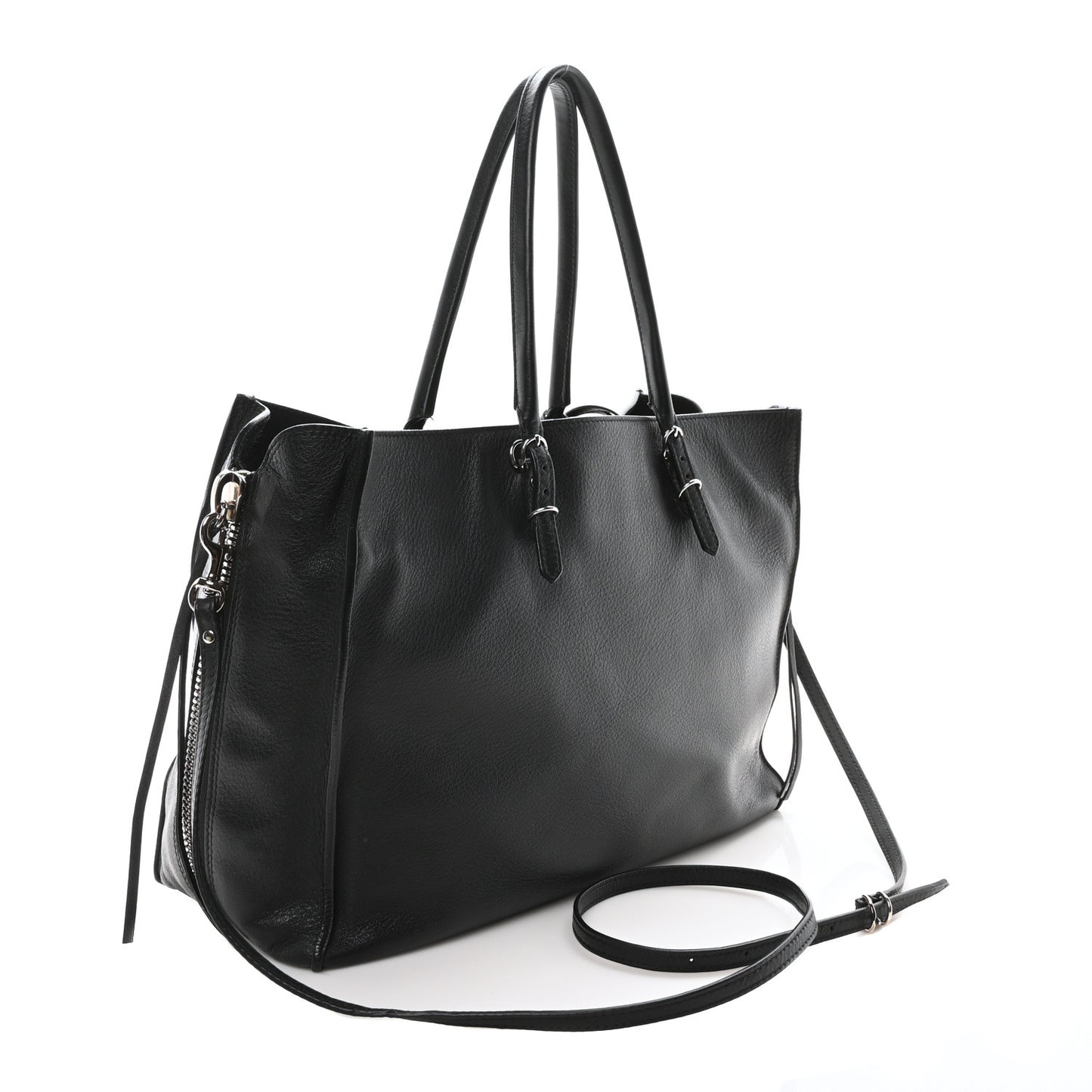 Veau Papier B4 Zip Around Tote Black