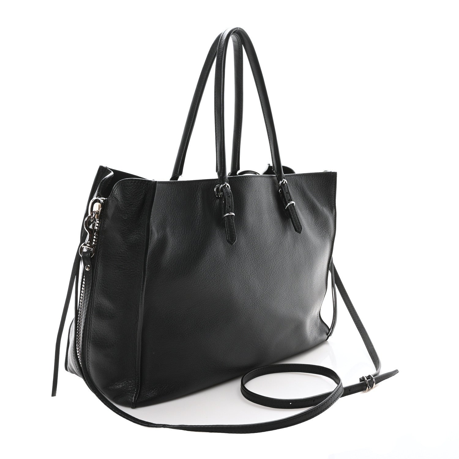 Balenciaga Veau Papier B4 Zip Around Tote Black 3 of 10