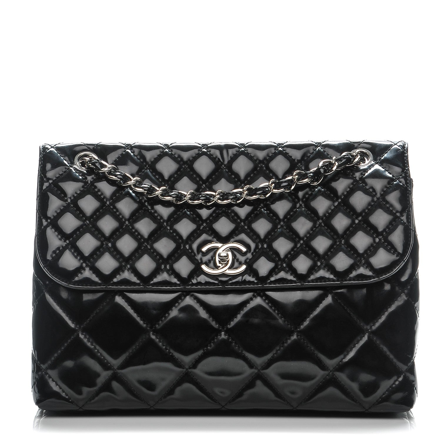 Chanel Vinyl Quilted In the Business Flap Bag Black 1 of 7