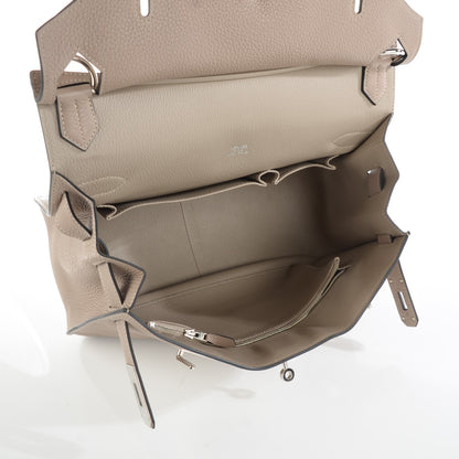 Hermes Taurillon Clemence Jypsiere 34 Gris Tourterelle 8 of 16