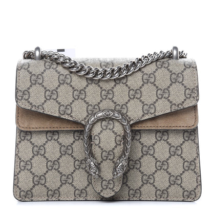 Gucci GG Supreme Monogram Mini Dionysus Shoulder Bag Taupe 1 of 11