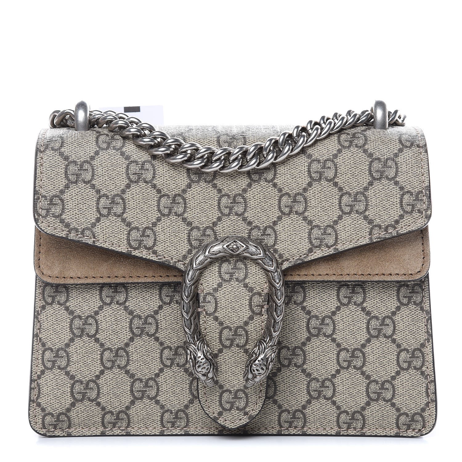 Gucci GG Supreme Monogram Mini Dionysus Shoulder Bag Taupe 1 of 11