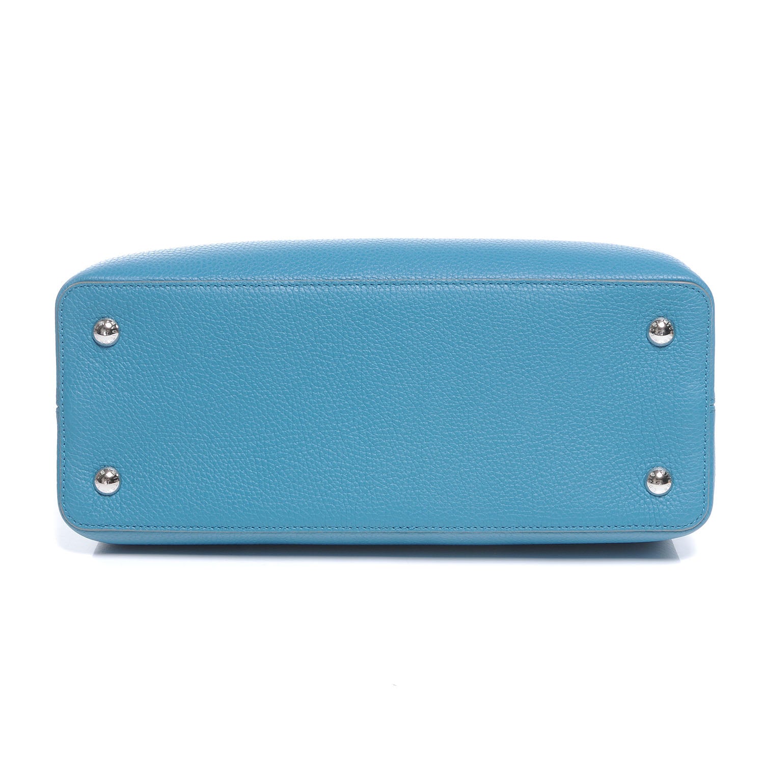 Louis Vuitton Taurillon Capucines MM Bleu Canard 6 of 11