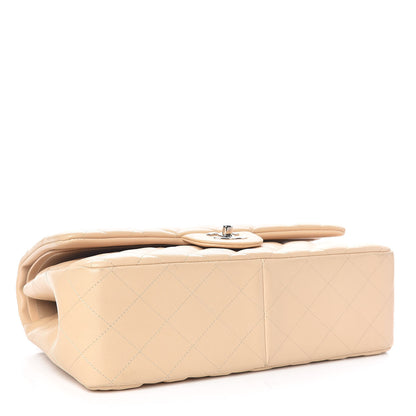 Chanel Lambskin Quilted Jumbo Double Flap Beige Clair 4 of 13