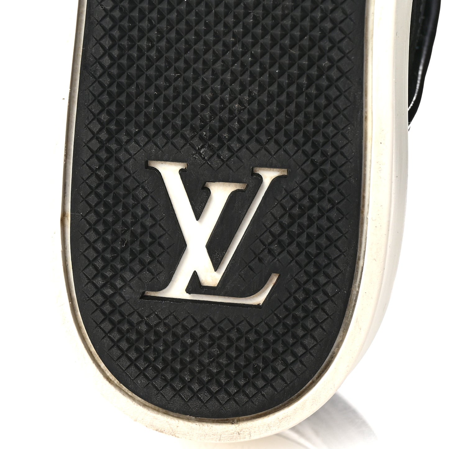 Patent Calfskin Monogram High Top Sneakers 36 Black