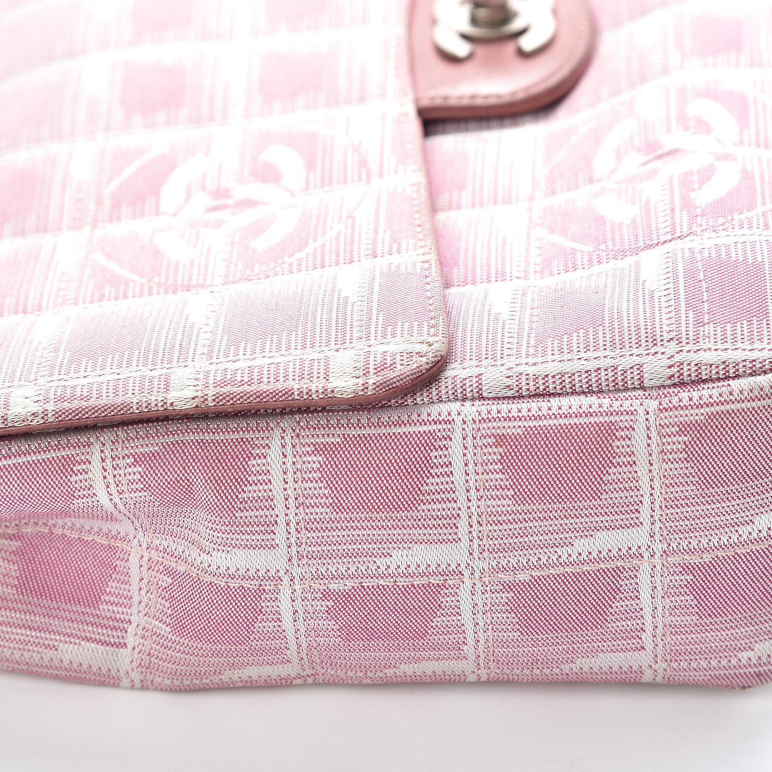 Chanel Nylon Medium Travel Flap Pink 12 of 17
