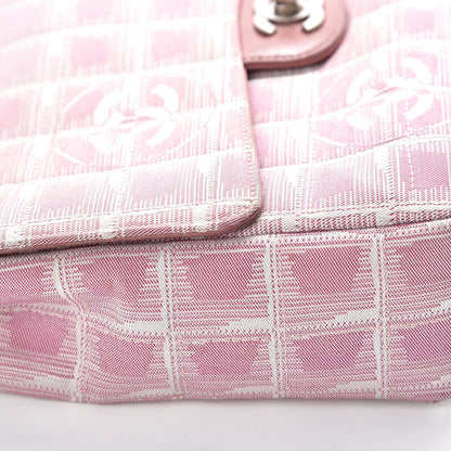 Chanel Nylon Medium Travel Flap Pink 12 of 17
