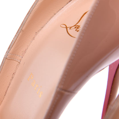 Christian Louboutin Patent So Kate 120 Pumps 37.5 Nude 9 of 10