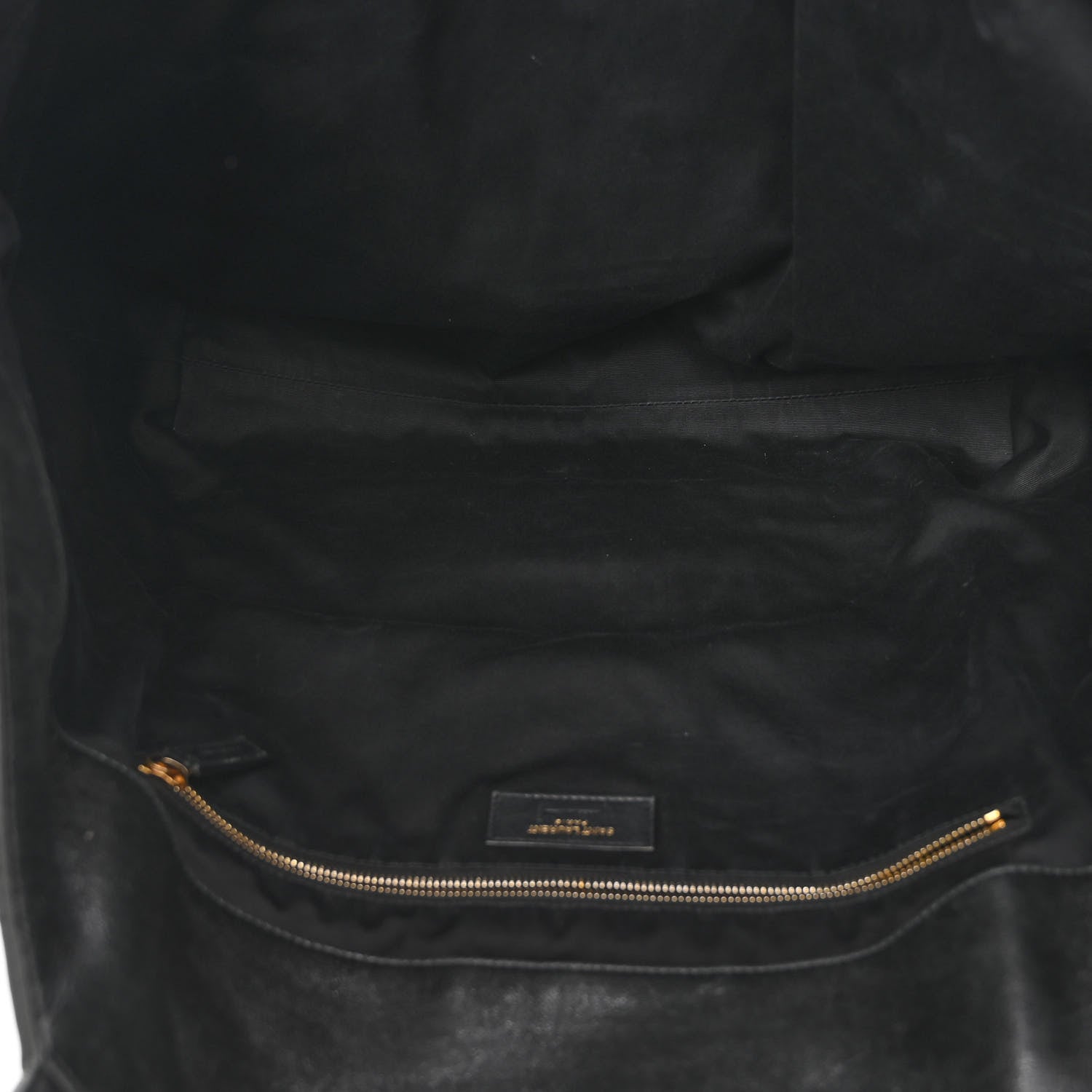 Saint Laurent Lambskin Quilted Maxi Icare Shopping Tote Black 6 of 11