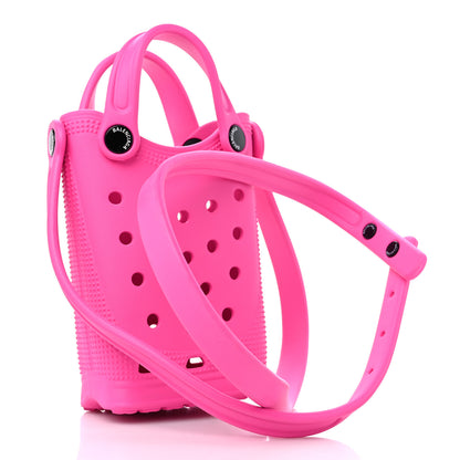 Balenciaga X CROCS Rubber Phone Holder with Strap Fuxia 3 of 7