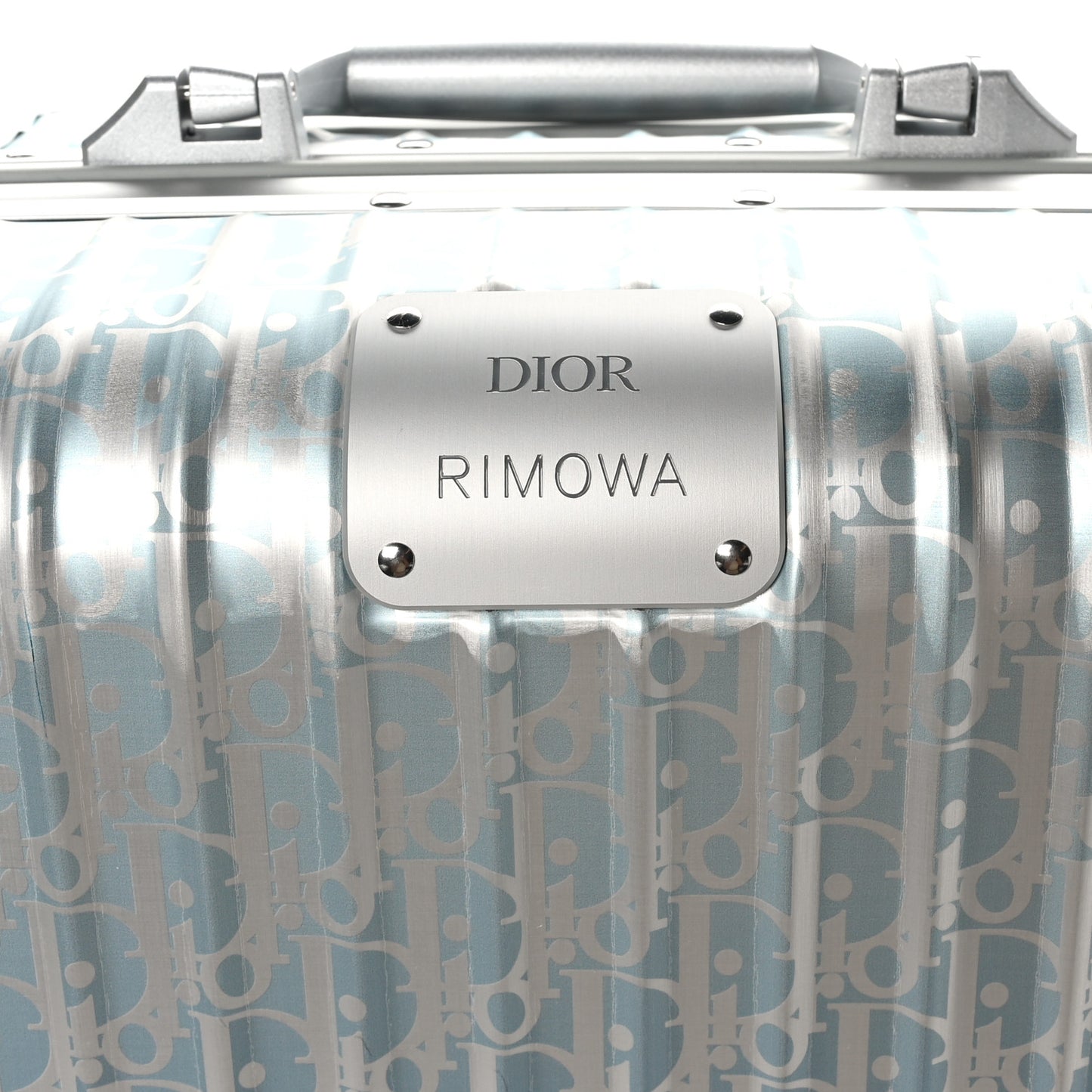 X RIMOWA Aluminum Gradient Cabin Luggage Blue Multi