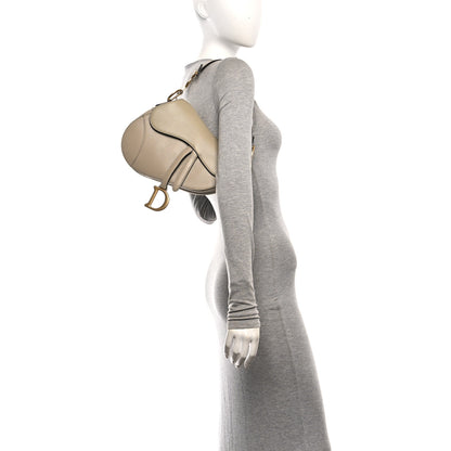 Christian Dior Grained Calfskin Saddle Bag Sable 2 of 11