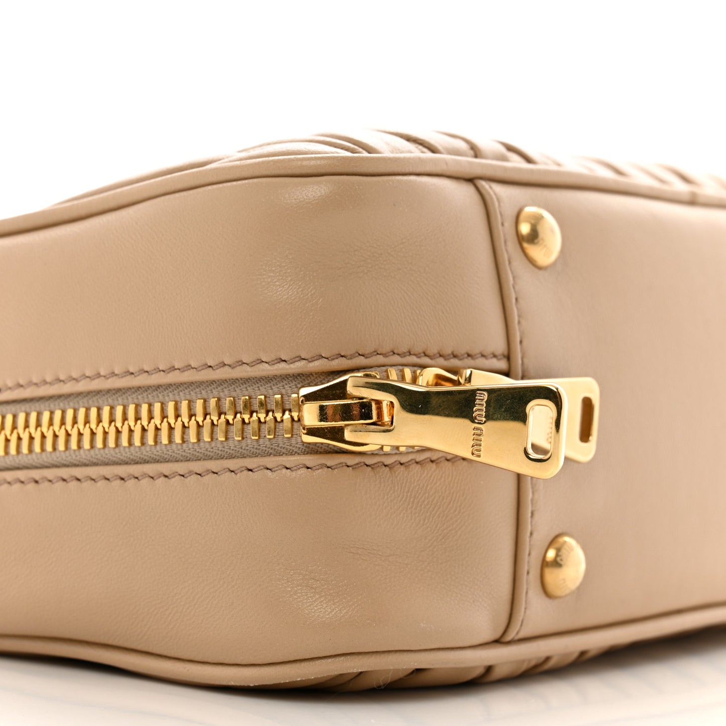 Nappa Matelasse Large Arcadie Top Handle Bag Sabbia