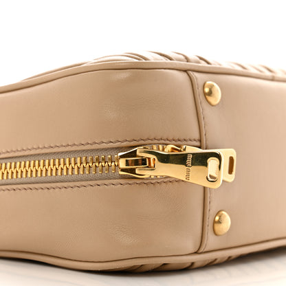 Miu Miu Nappa Matelasse Large Arcadie Top Handle Bag Sabbia 9 of 12