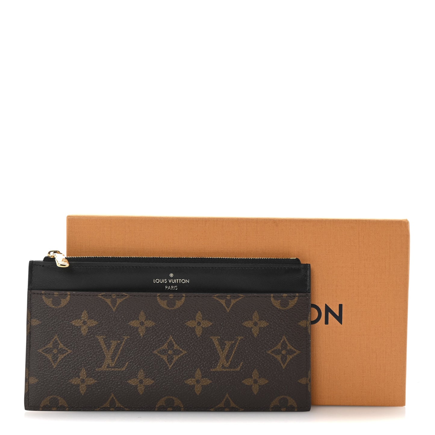 Monogram Slim Purse Black